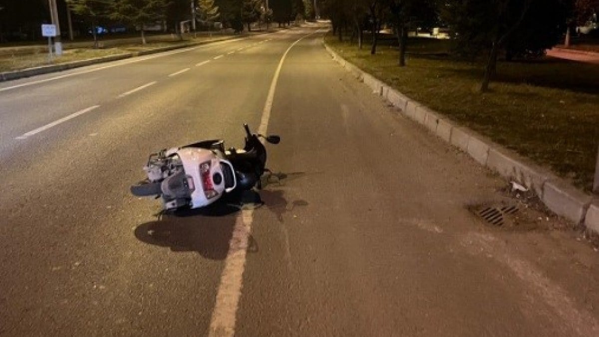 Kütahya’da köpeğe çarpan motosiklet sürücüsü yaralandı