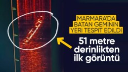 Marmara’da batan gemi denizin 51 metre altında bulundu