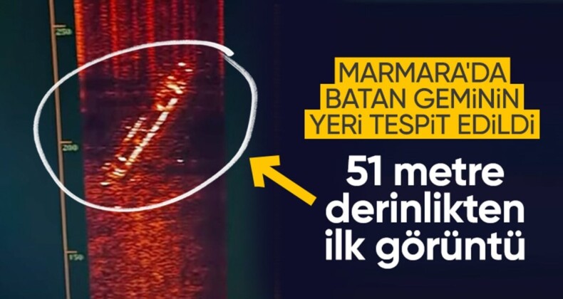 Marmara’da batan gemi denizin 51 metre altında bulundu