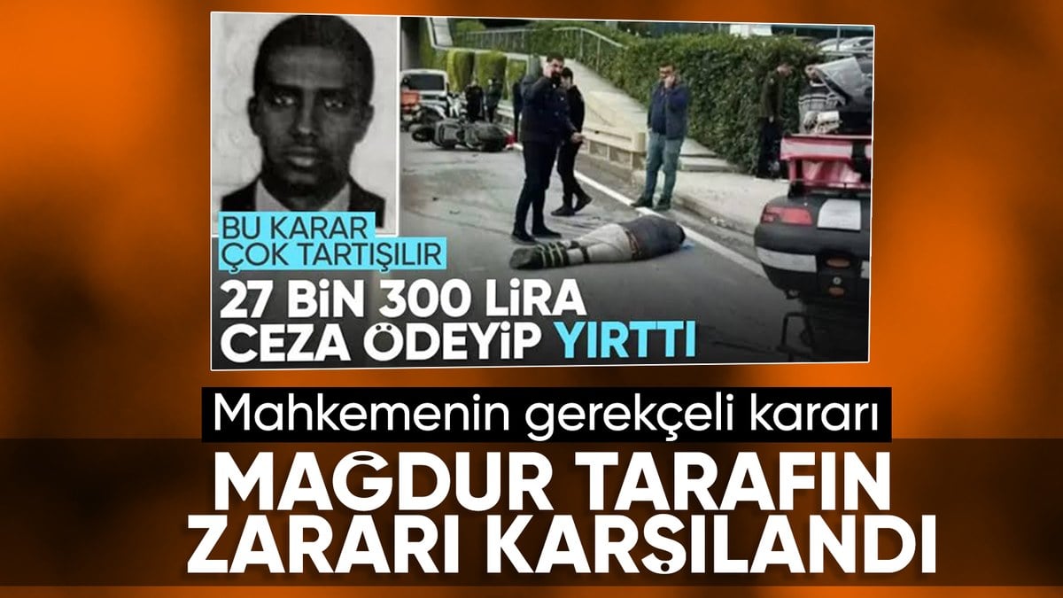 Moto kuryeyi öldüren Somali Cumhurbaşkanı’nın oğluna para cezasının gerekçesi