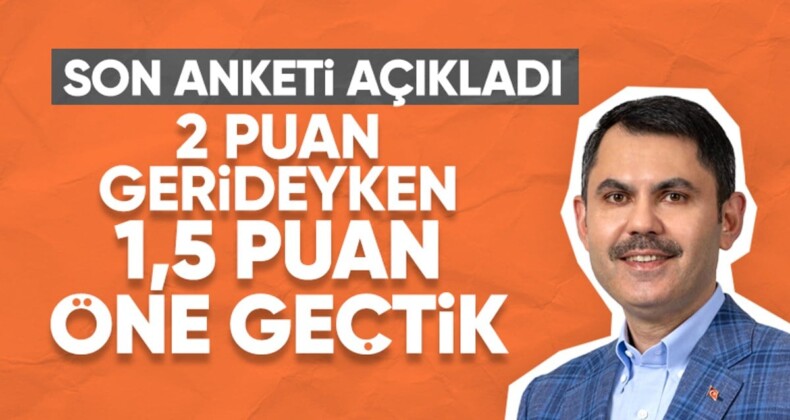 Murat Kurum açıkladı! Anketlerde öndeyiz