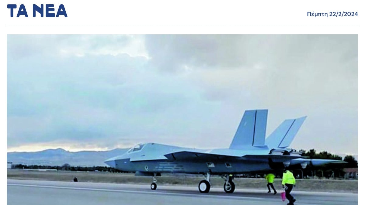 Pistten teker kesen milli muharip uçak KAAN Yunan basınında