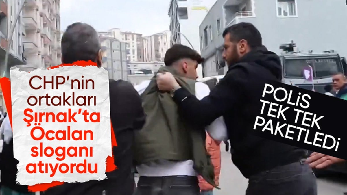 Şırnak’ta DEM Parti’nin mitinginde terör propagandası! Emniyet güçleri tek tek paketledi