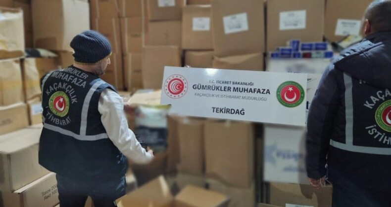 Tekirdağ’da dev kaçak sigara operasyonları: 150 milyon kamu zararı ortaya çıkarıldı