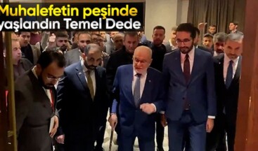 Temel Karamollaoğlu’nun programa bastonla katıldığı görüldü