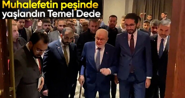 Temel Karamollaoğlu’nun programa bastonla katıldığı görüldü