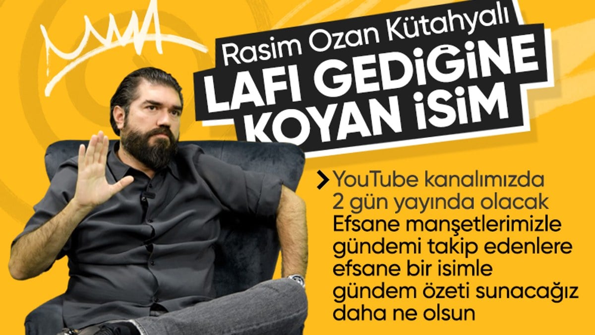 Türkiye onun yorumlarını konuşacak! Rasim Ozan Kütahyalı, Ensonhaber YouTube kanalında!