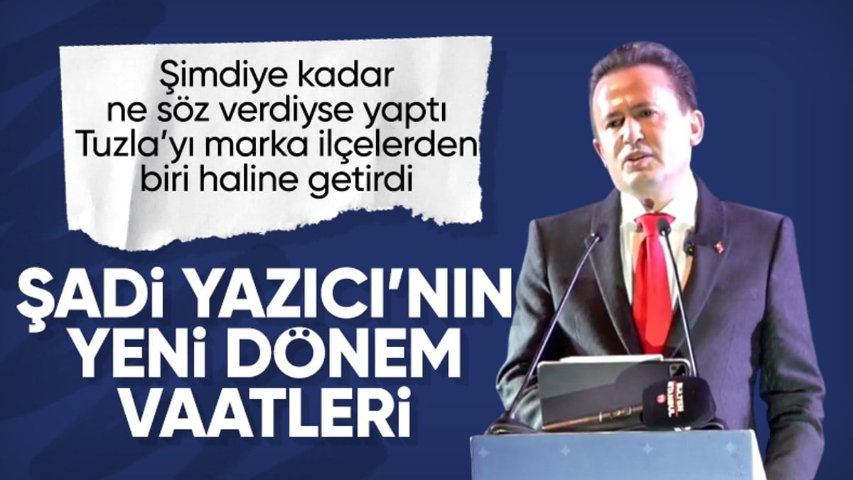 Tuzla Belediye Başkanı Şadi Yazıcı, 2024-2029 yılına ilişkin projelerini duyurdu