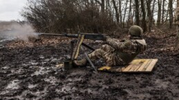 Ukraynalı askerler atış talimi yaptı