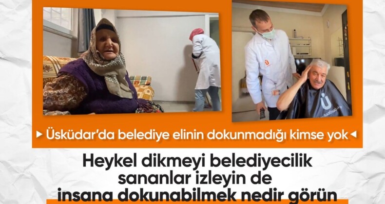 Üsküdar Belediyesi, yaşlı vatandaşların ayağına hizmet götürmeye devam ediyor