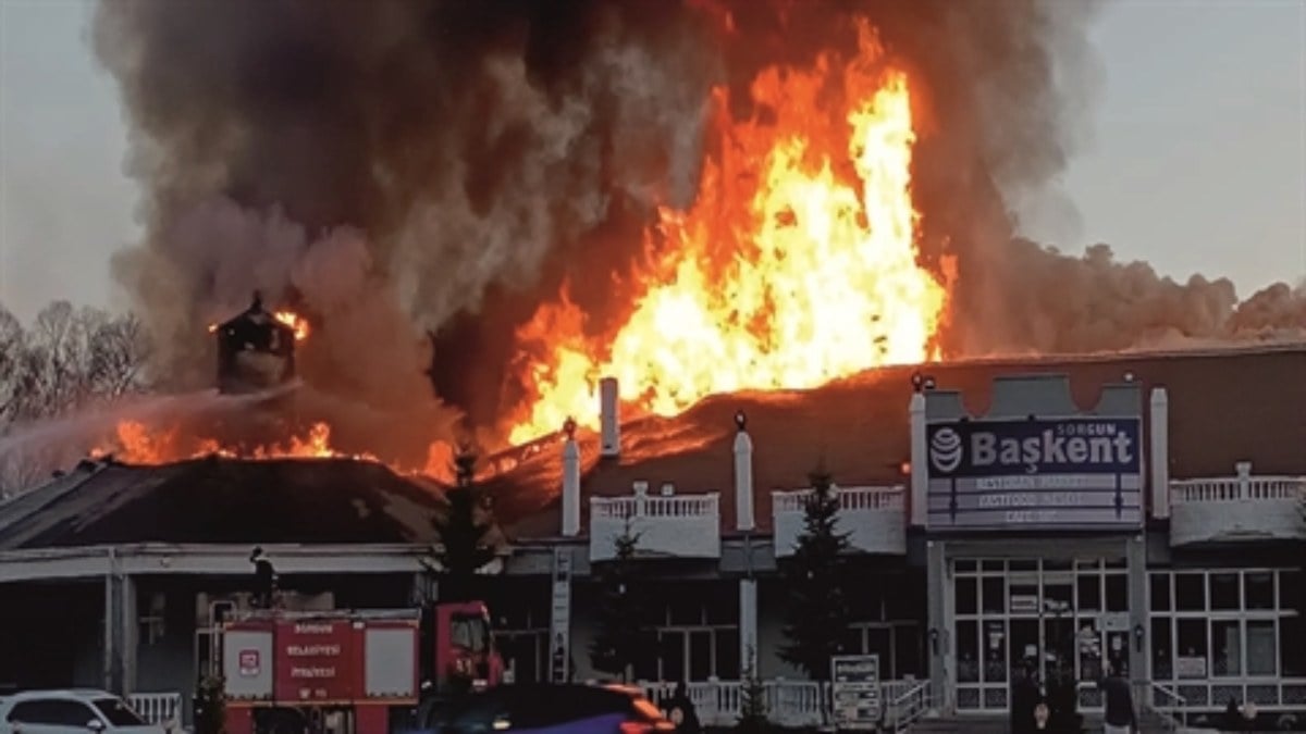 Yozgat’ta dinlenme tesisinde yangın