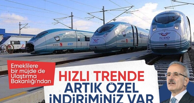 Bakan Uraloğlu duyurdu: Emeklilere trenlerde yüzde 10 indirim uygulanacak