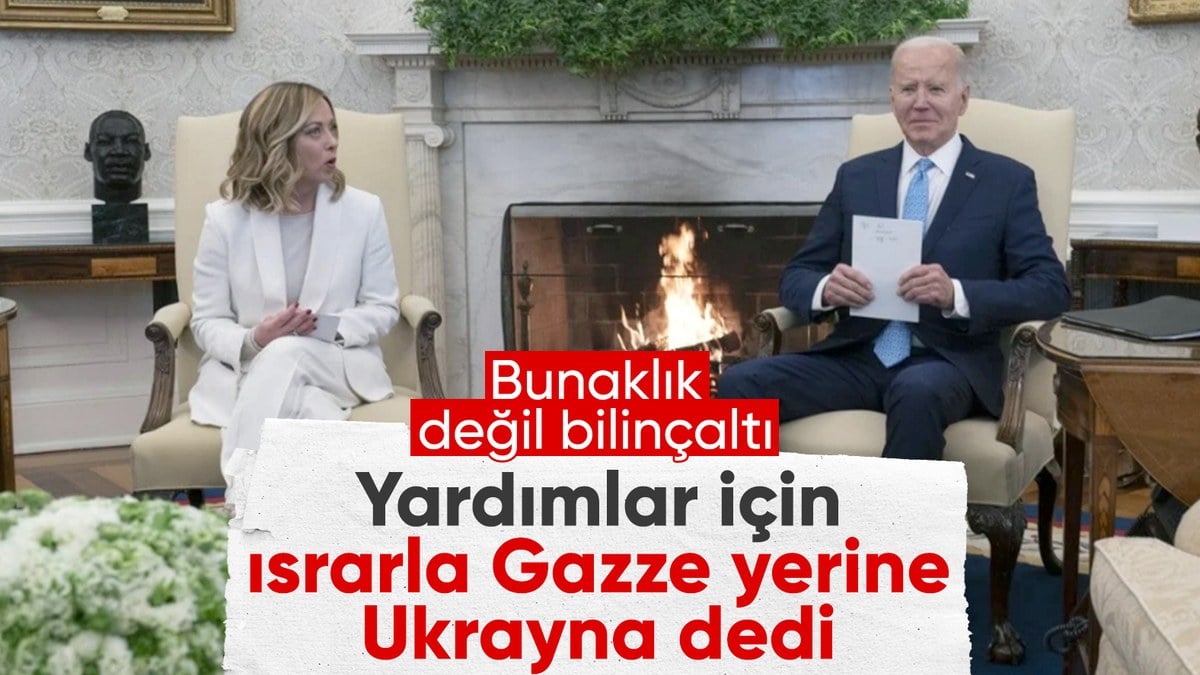 Biden, Gazze ile Ukrayna’yı karıştırdı: Havadan yardım atacağız
