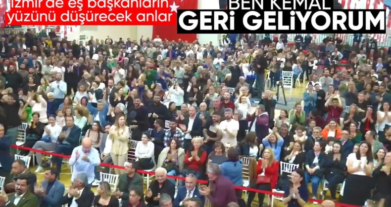 CHP’nin İzmir’deki lansman toplantısında Kemal Kılıçdaroğlu ayakta alkışlandı