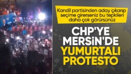 CHP’ye Mersin’de yumurtalı protesto