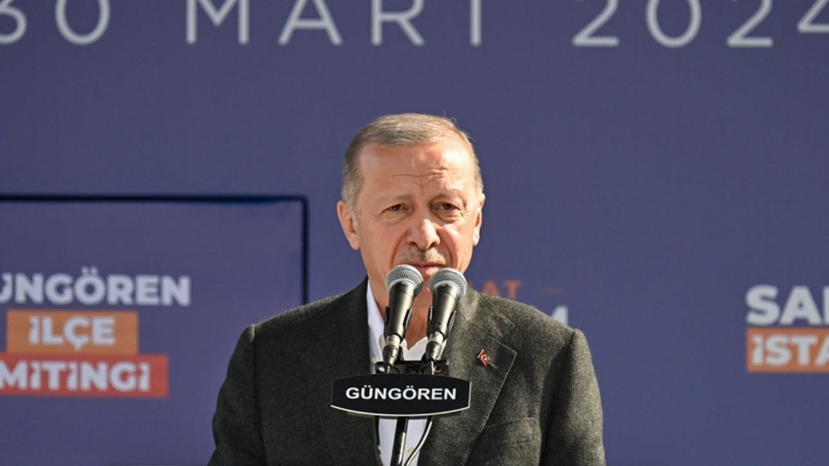 Cumhurbaşkanı Erdoğan, İstanbul Güngören’de vatandaşlara seslendi