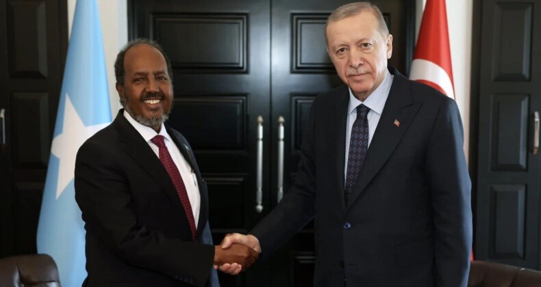 Cumhurbaşkanı Erdoğan, Somali Cumhurbaşkanı Hasan Şeyh Mahmud ile görüştü