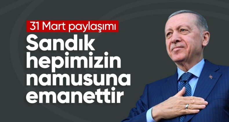 Cumhurbaşkanı Erdoğan’dan yerel seçim paylaşımı: Mitingler tamamlandı