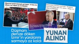 Cumhurbaşkanı Erdoğan’ın İzmir mitingi Yunanistan’da yankılandı: Düşmanı denize döktük