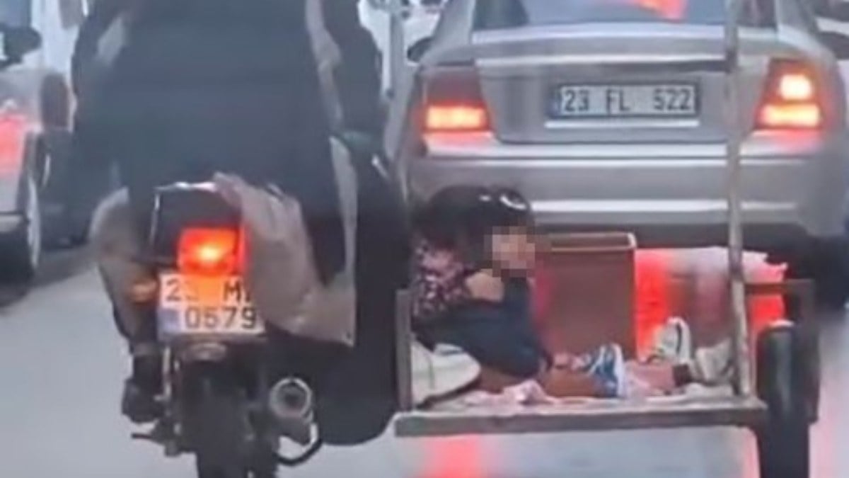 Elazığ’da küçük çocukların canını hiçe saydı: Rahat tavırları dikkat çekti