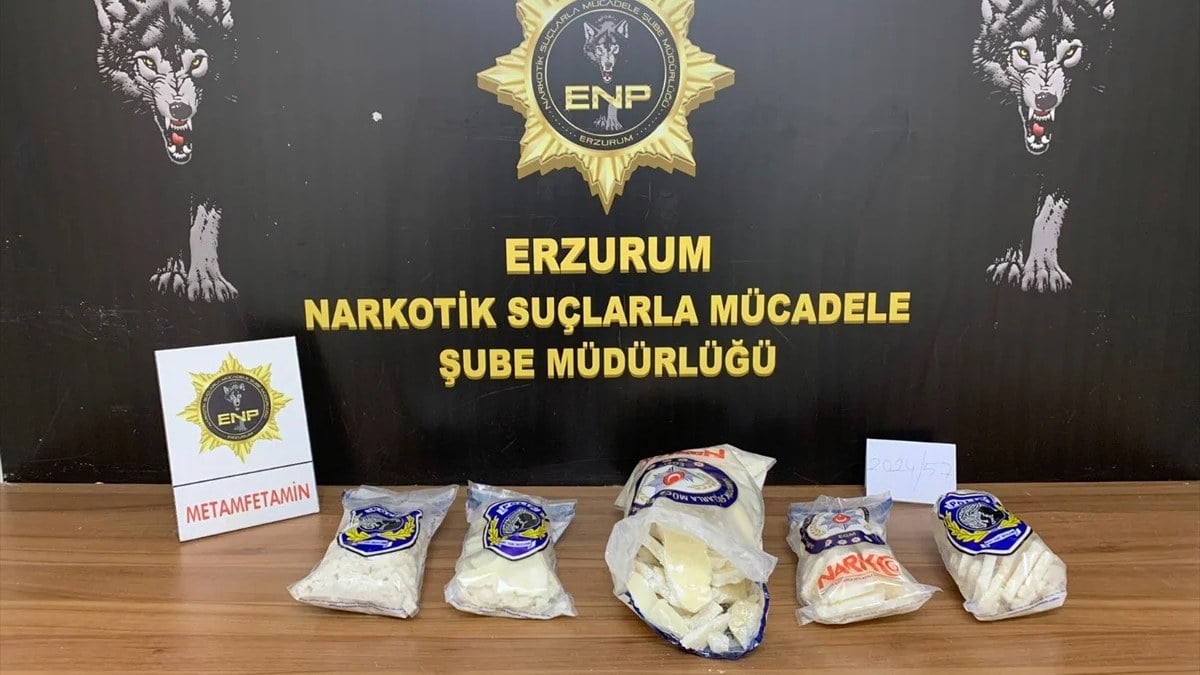 Erzurum’da uyuşturucu operasyonunda 4 zanlı tutuklandı