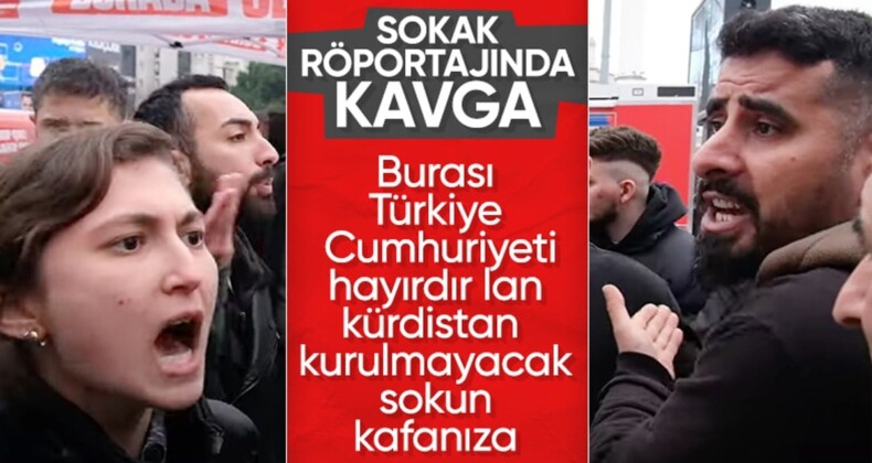 Esenyurt sokak röportajında ‘Kürt bölgesi’ kavgası