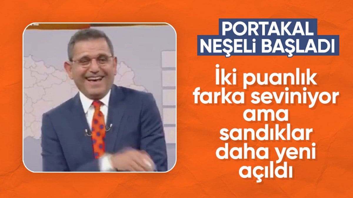 Fatih Portakal ilk seçim sonuçlarını neşeli karşıladı