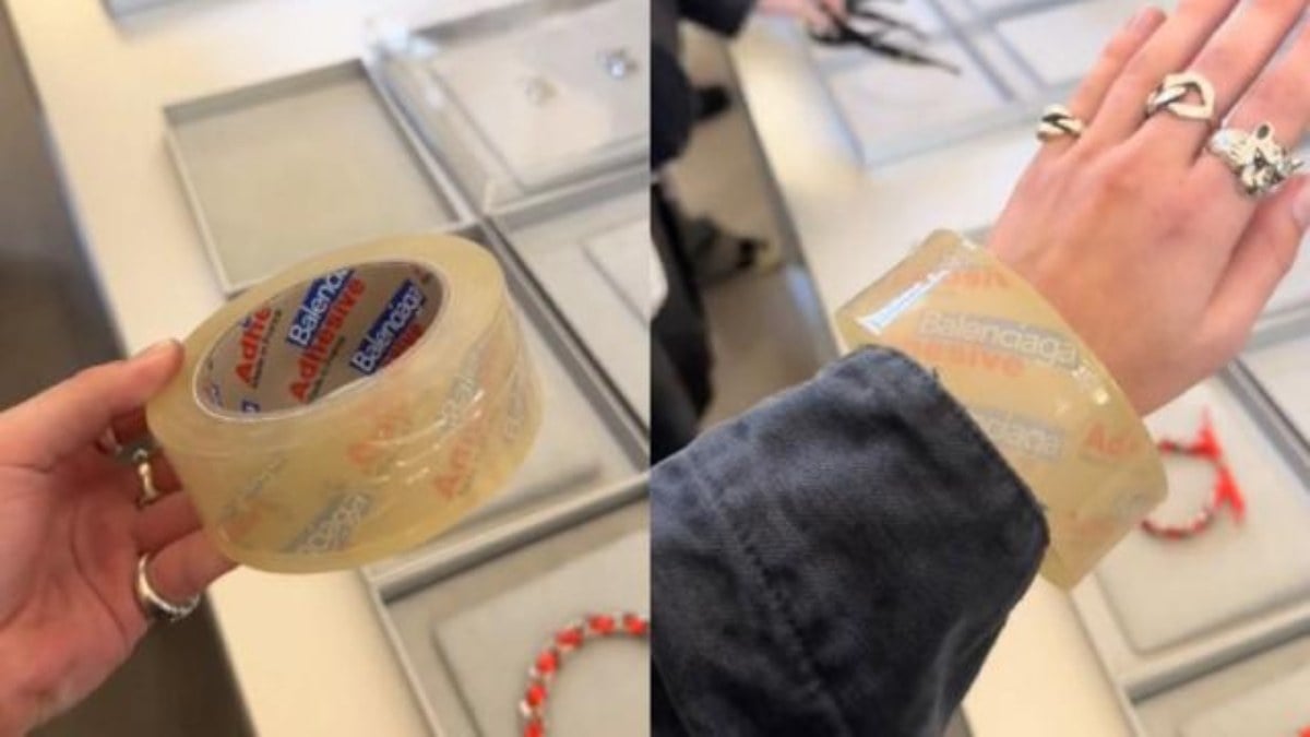 Gören “koli bandı” sanıyor! Balenciaga bilekliğin fiyatı dudak uçuklattı…