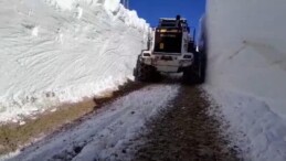 Hakkari Yüksekova’da 7 metrelik kar tünellerinde çalışmalar sürüyor