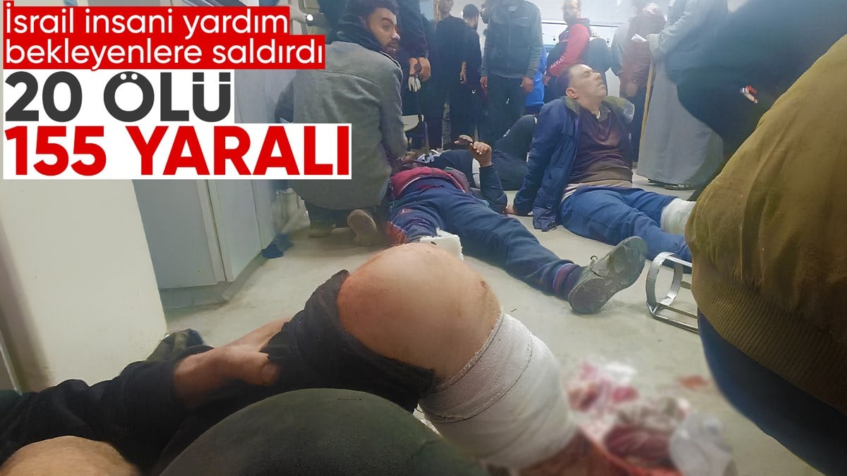 İsrail vahşeti! İnsani yardım bekleyen Filistinlileri vurdular: 20 ölü