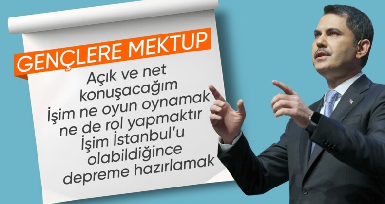 İstanbul adayı Murat Kurum’dan gençlere mektup: ‘Endişesiz bir yaşam sürmeniz için çok çalıştım’