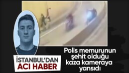 İstanbul Şişli’de kaza yapan motosikletli polis şehit oldu