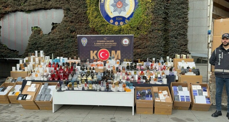 İstanbul’da kaçak parfüm deposuna operasyon: 200 milyon TL değerinde parfüm ele geçirildi