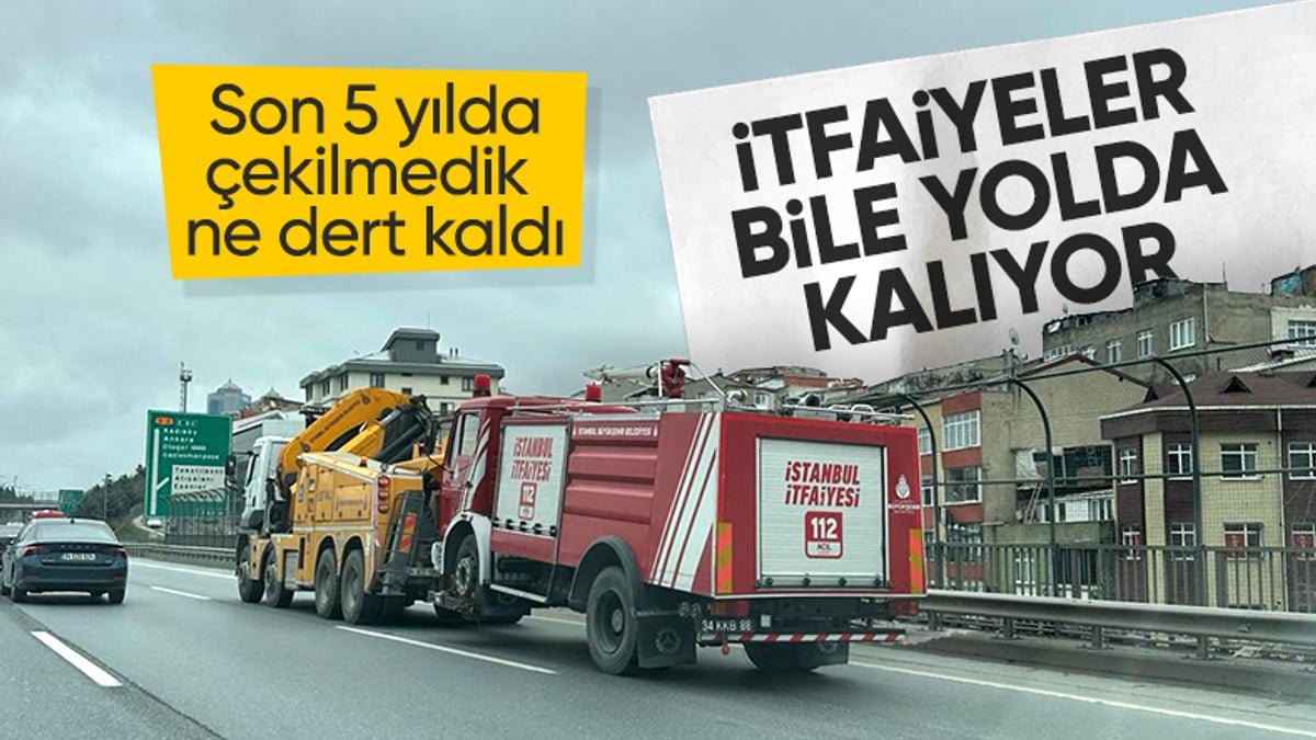 İstanbul’da otobüs ve metrobüsler bitti şimdi itfaiye araçları yolda kalıyor