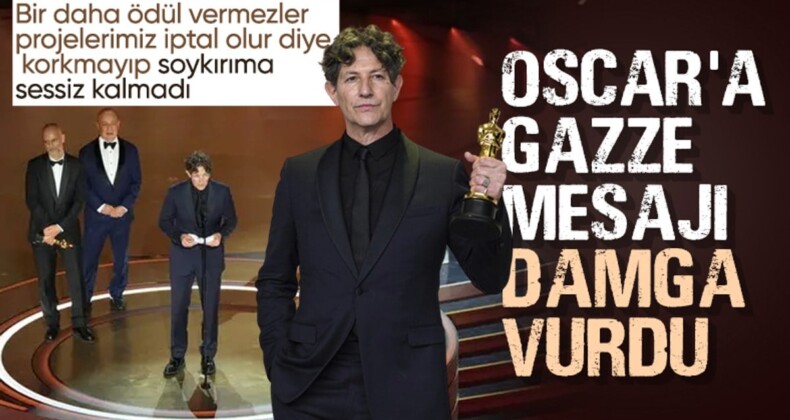 Jonathan Glazer, Oscar ödülleri töreninde Gazze’deki İsrail işgaline tepki gösterdi