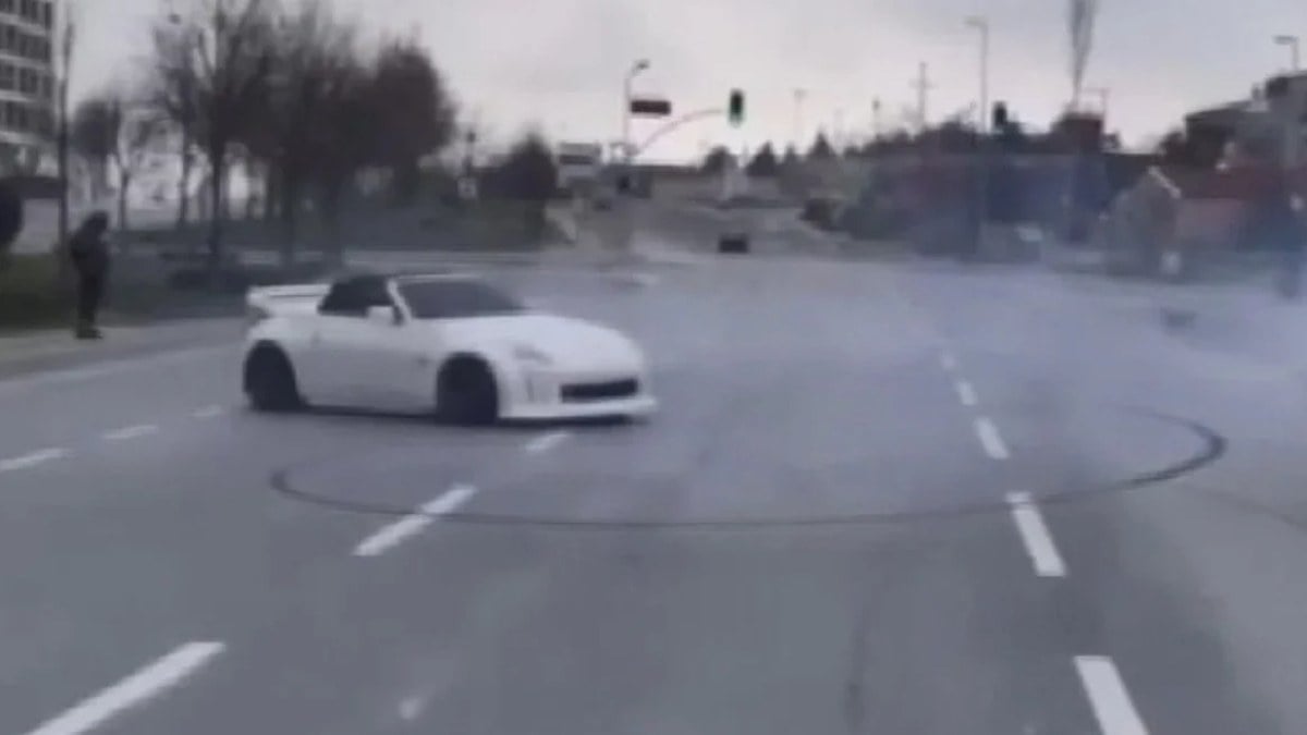 Küçükçekmece’de drift yapan sürücüye 57 bin 318 lira para cezası
