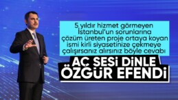 Murat Kurum’dan Özgür Özel’e yanıt: Benim hakkımda en son konuşacak kişisin