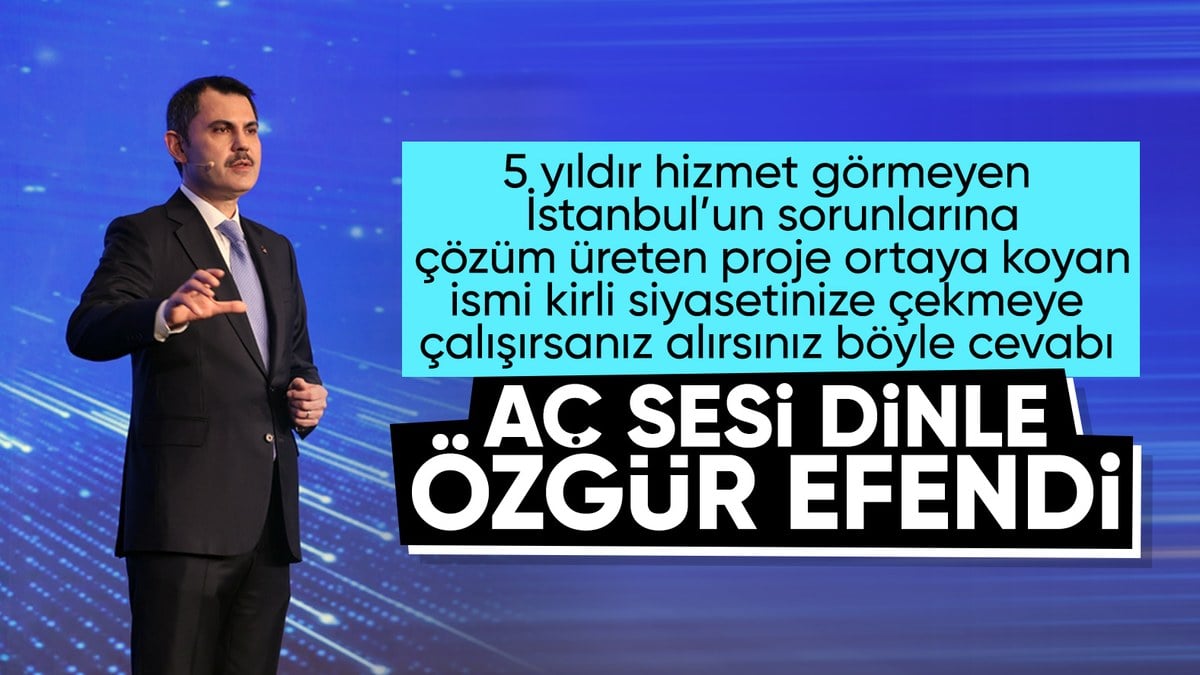 Murat Kurum’dan Özgür Özel’e yanıt: Benim hakkımda en son konuşacak kişisin