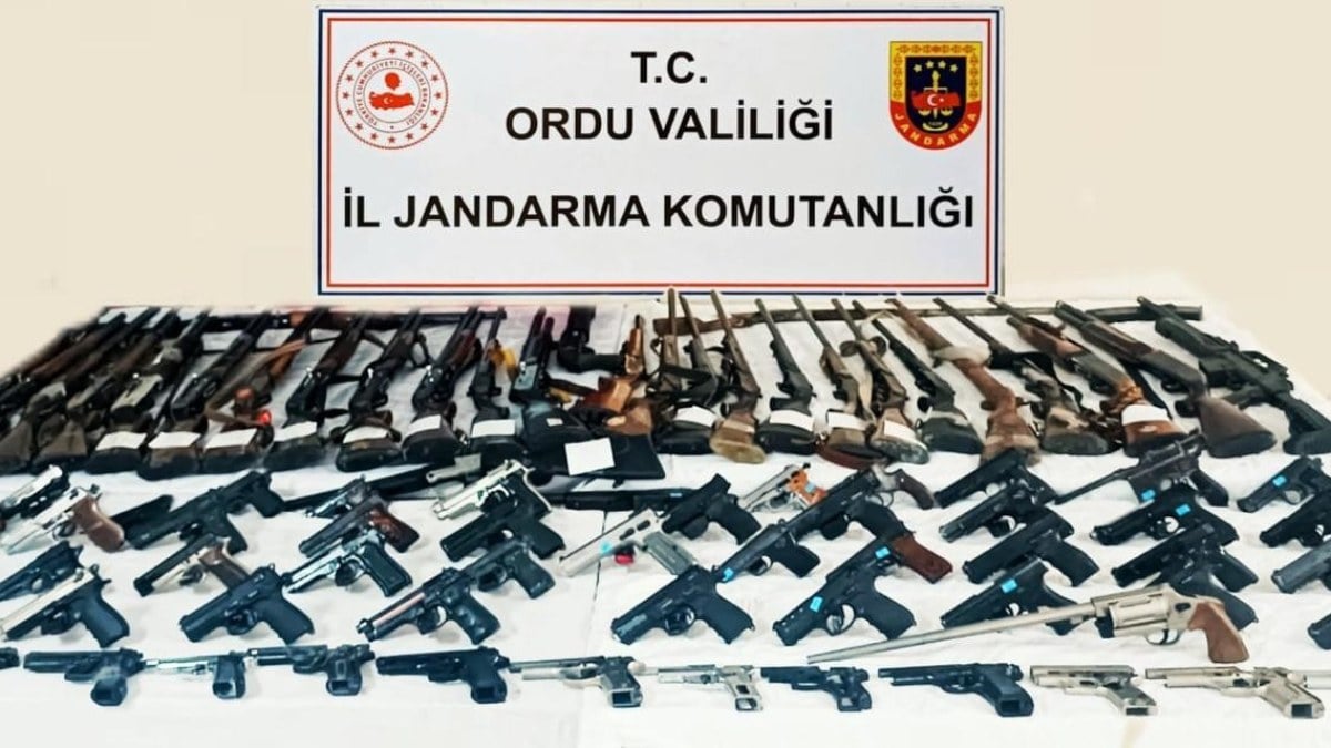 Ordu’da silah kaçakçılığı operasyonu: 66 gözaltı