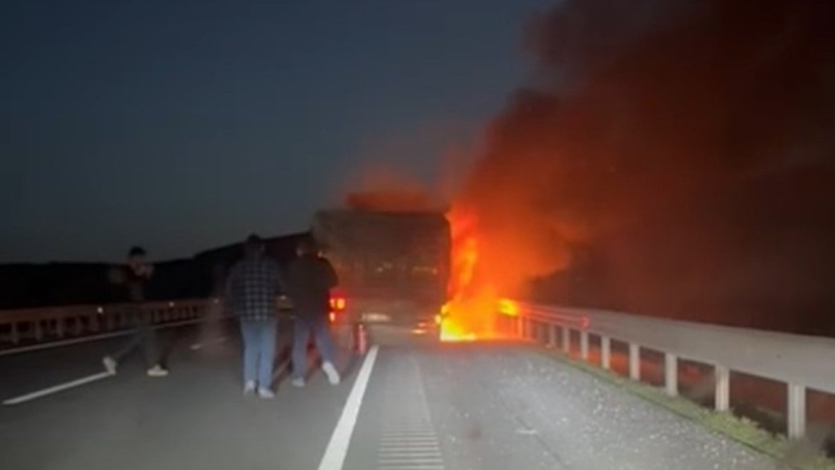 Şanlıurfa’da tır alev aldı: Dorsesi küle döndü