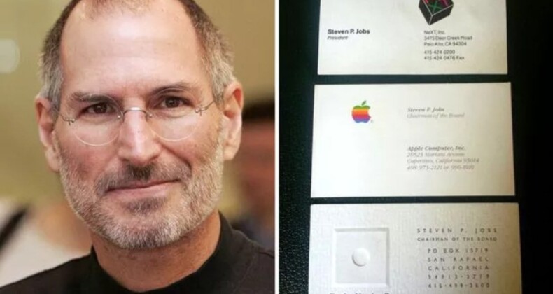 Steve Jobs imzalı kartvizit 5,8 milyon TL’ye satıldı