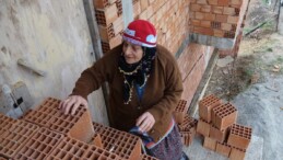 Trabzon’da engelli çocukları için tek başına hayata tutundu