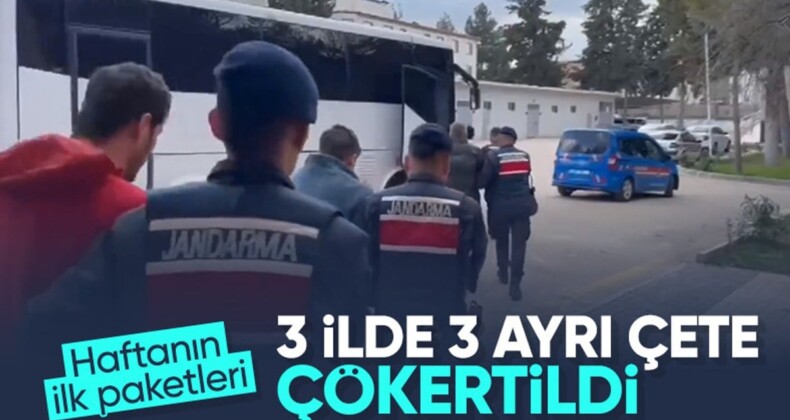 Van, Gaziantep ve Kırklareli’de düzenlenen operasyonlarda 3 ayrı organize suç örgütü çökertildi