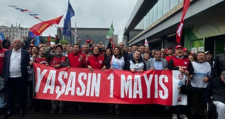 1 Mayıs 1977’de ömrünü yitirenler Karı Yokuşu’nda anıldı: ‘1 Mayıs’ta Taksim’de olma irademizi ortaya koyuyoruz’