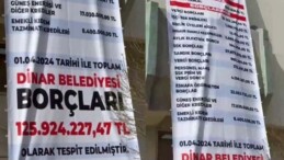 AKP’den CHP’ye geçen Dinar Belediyesi’nin borcu binaya asıldı: Kasada 642 bin borç 125 milyon!