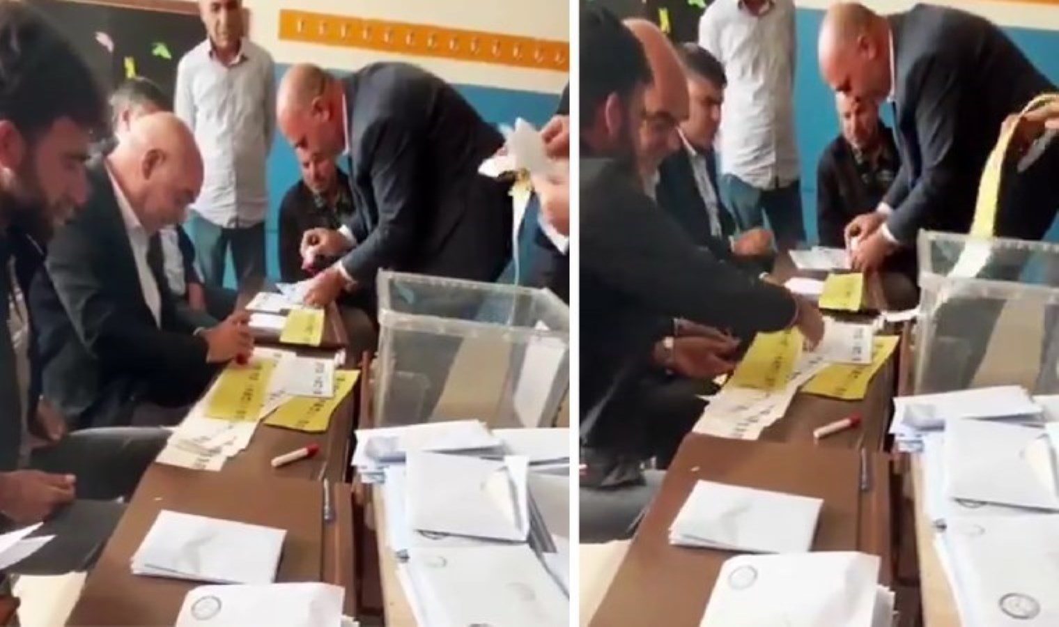 AKP’nin yalnızca 64 oy farkla kazandığı Şanlıurfa Siverek’te skandal imajlar: ‘Hepsine vurmayın, cezaevinde o denli dediler’