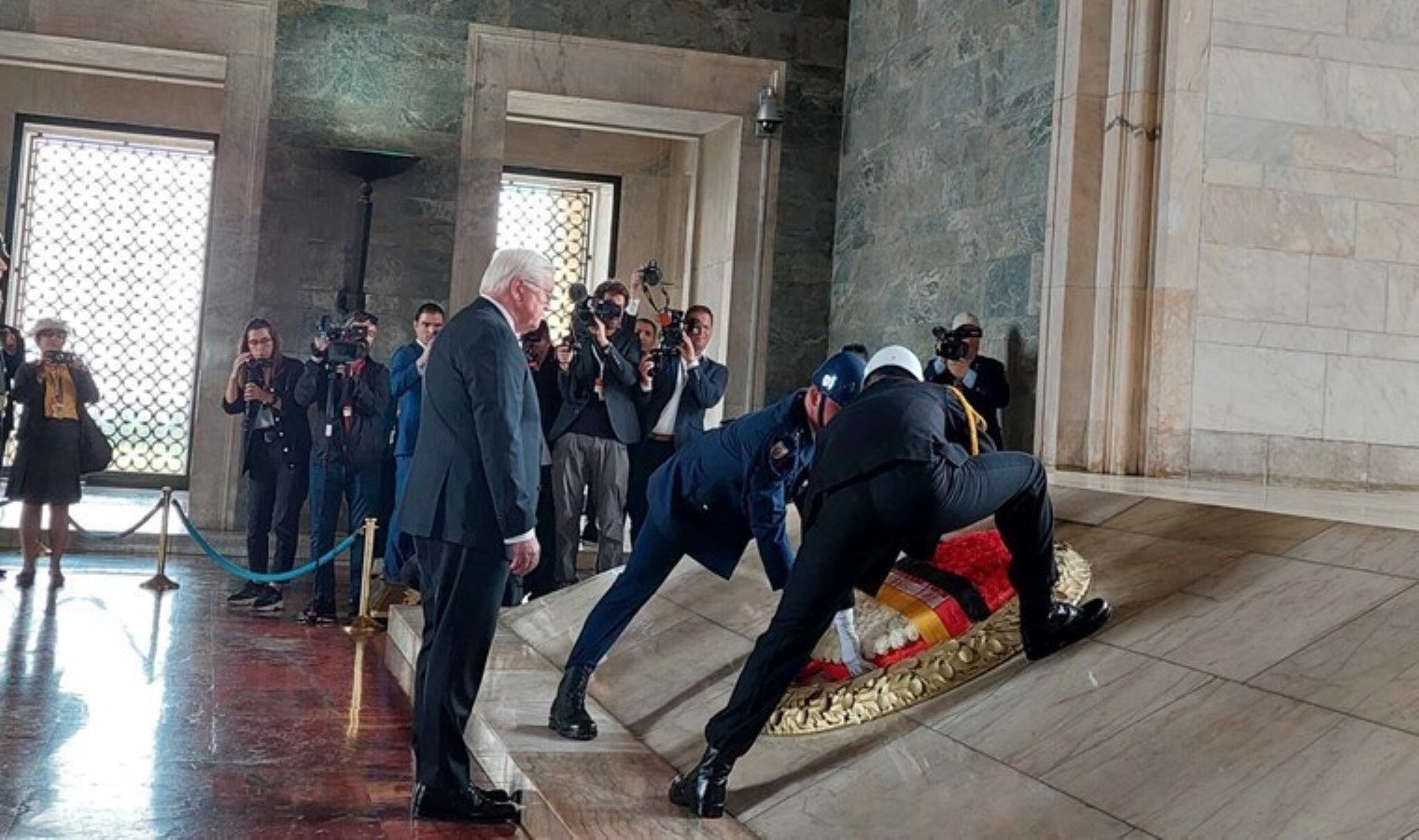 Almanya Cumhurbaşkanı Steinmeier Anıtkabir’i ziyaret etti