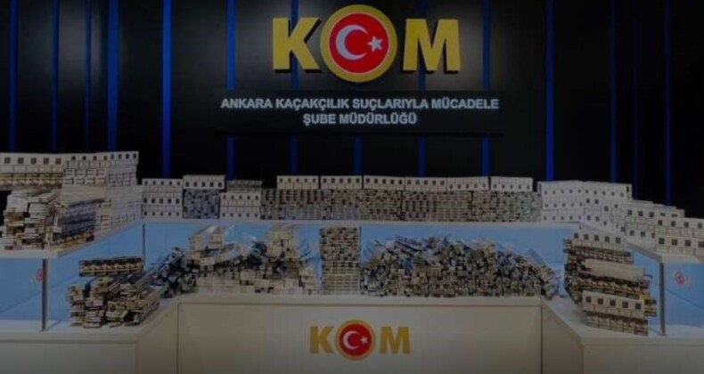 Ankara’da 2 milyon 130 bin makaron ele geçirildi: 4 gözaltı