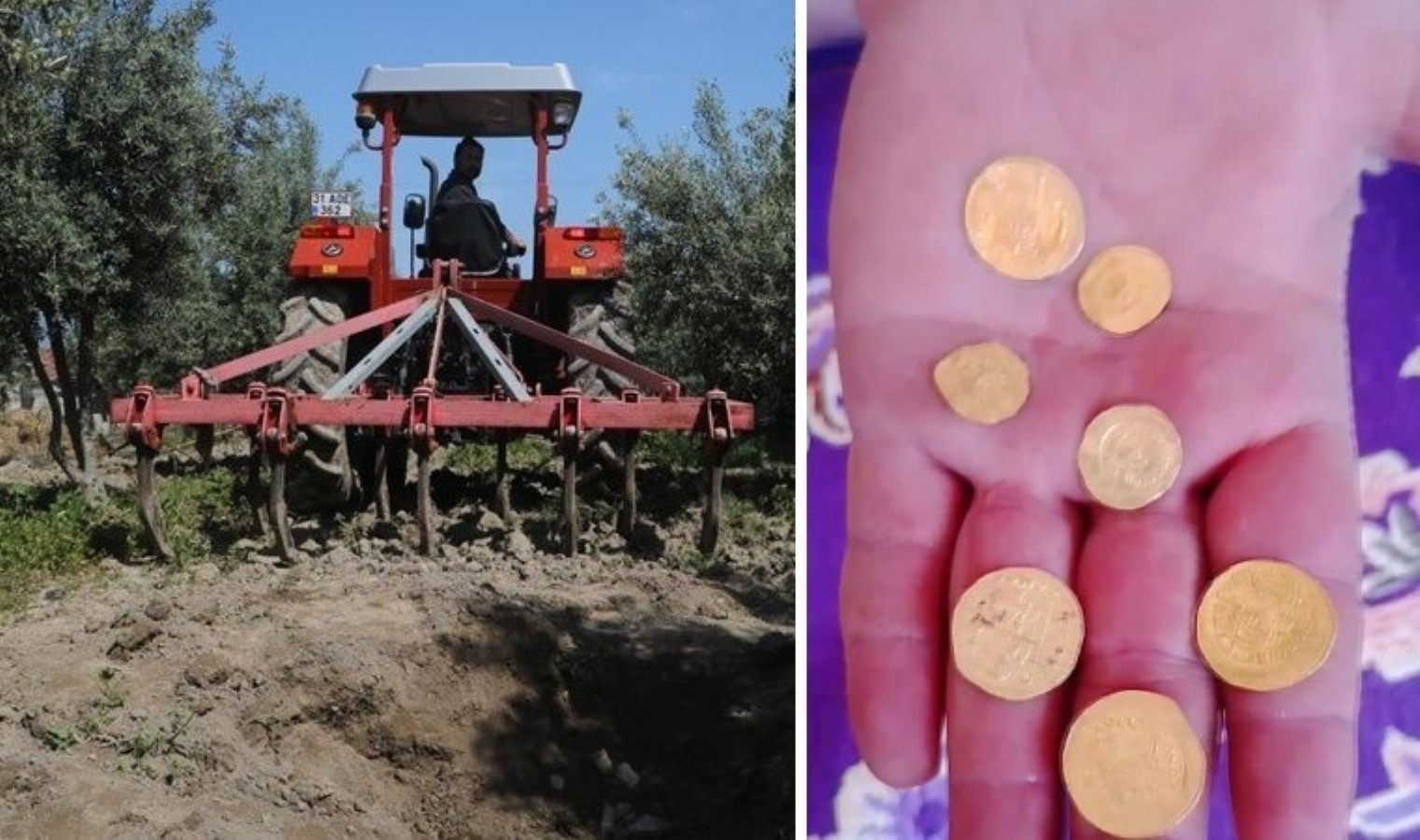 Bahçesini çapalarken buldu: Bir küp dolusu sikke! Bizans periyoduna ilişkin….