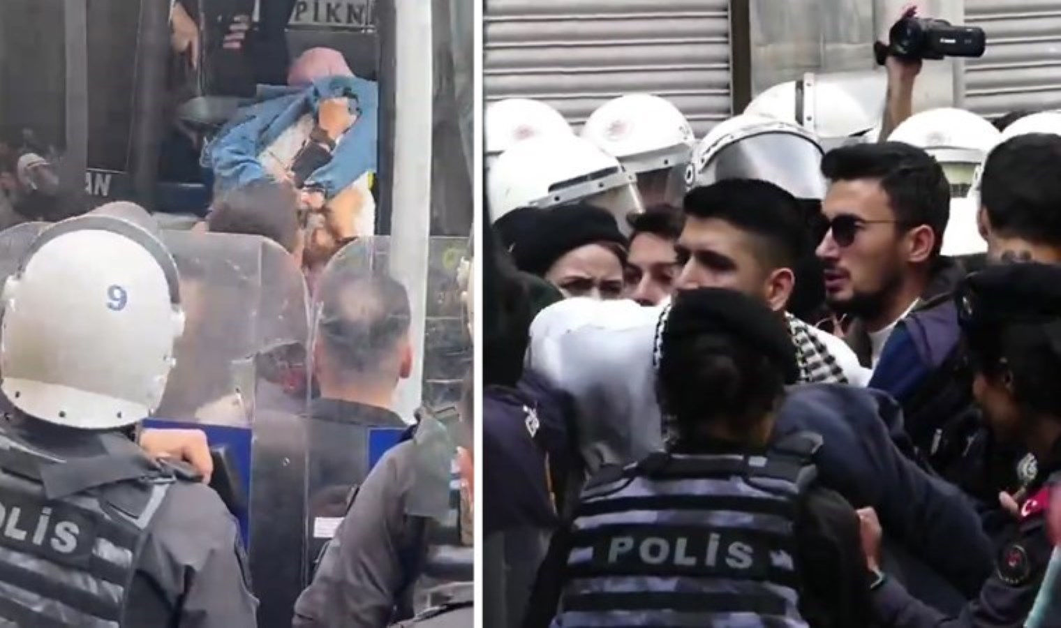 Beyoğlu’nda İsrail protestosunda polis şiddeti: Aksi kelepçe, darp, gözaltı…